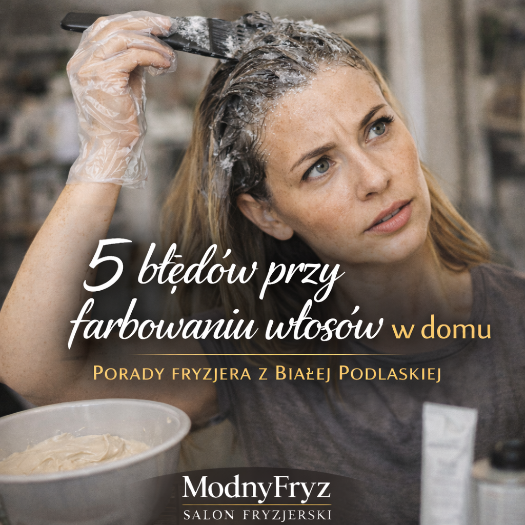 5 błędów przy farbowaniu włosów w domu – porady fryzjera z Białej Podlaskiej 5 błędów przy farbowaniu włosów w domu – porady fryzjera z Białej Podlaskiej